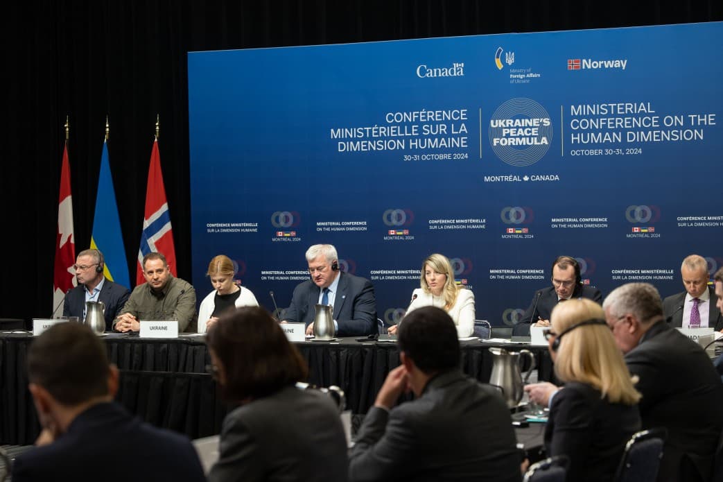 Canada hosts Ministerial Conference on the Human Dimension of Ukraine's Peace Formula, with a focus on reuniting abducted Ukrainian kids