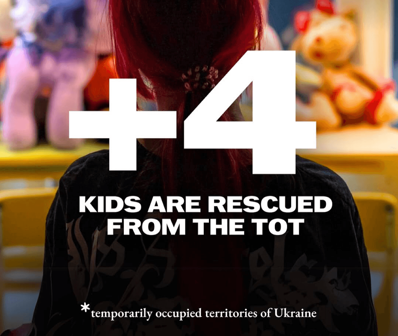 Four more Ukrainian children were rescued from Russian-occupied territory last weekend