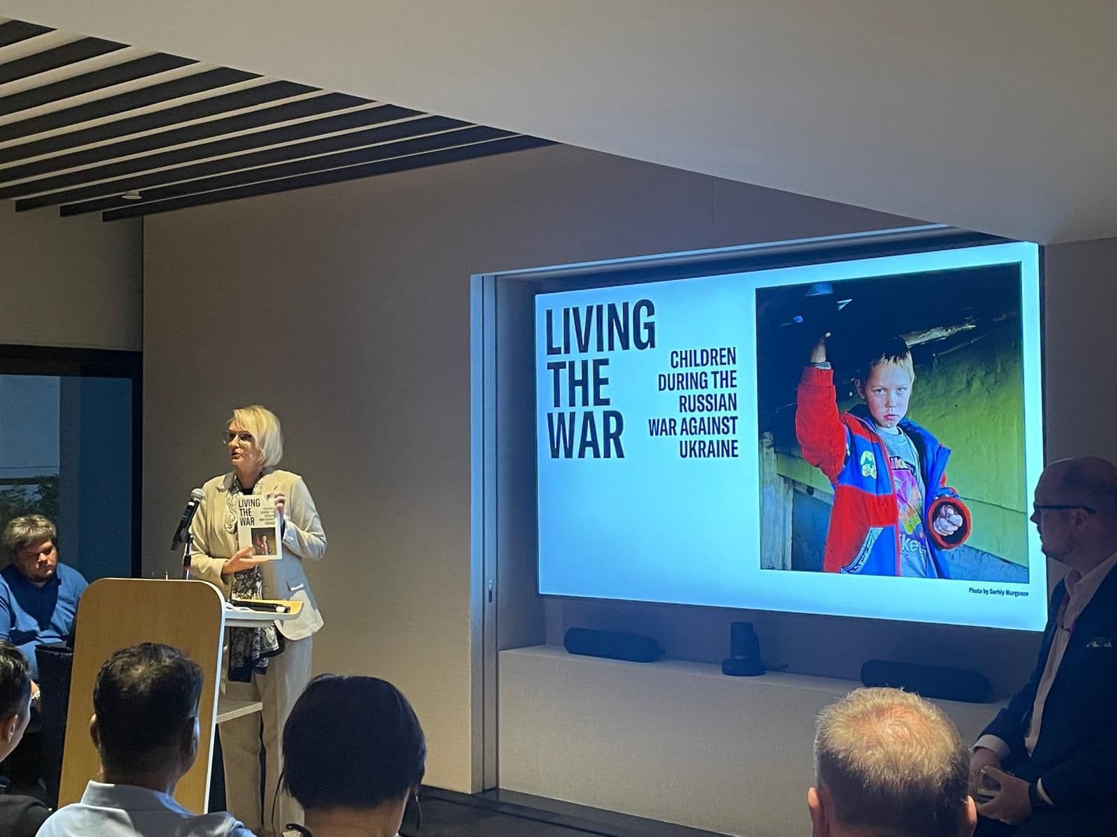 Presentation of ""Living the War: Children during the Russian war against Ukraine"" book held in Singapore