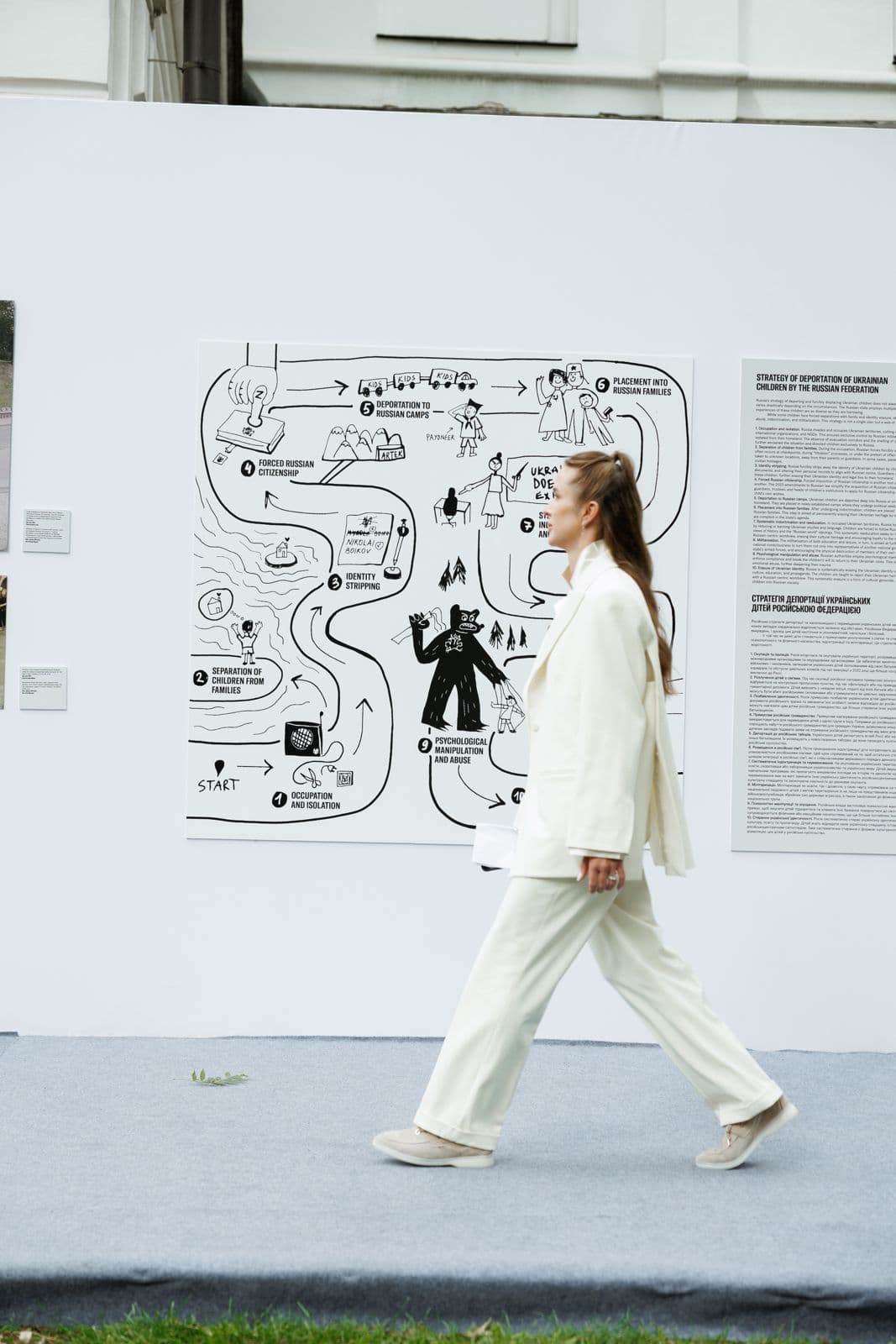 Ukrainian tennis superstar Elina Svitolina addresses the 4th Summit of First Ladies and Gentlemen, focusing on the unlawful deportation of Ukrainian kids